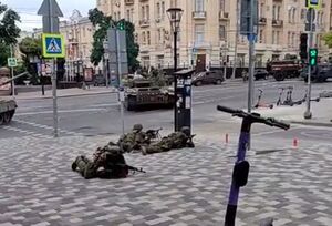 حضور نیروهای امنیتی در خیابان‌های روسیه