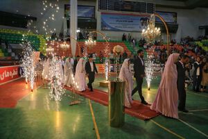جشن ازدواج ۷۸ زوج زنجانی