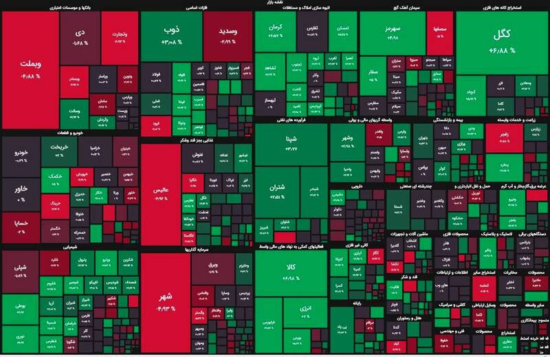 بورس لباس سبز بر تن کرد +نقشه