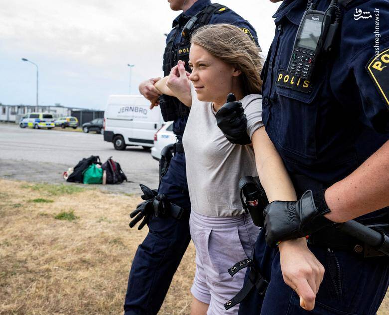 دستگیری یک فعال محیط زیست توسط پلیس در مالمو _ سوئد
