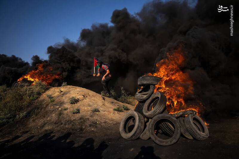 تظاهرات فلسطینیان در اعتراض به یورش نظامیان رژیم صهیونیستی به شهر جنین _  کرانه باختری