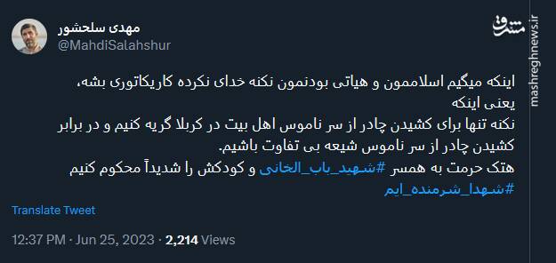 اینکه میگیم اسلاممون نکنه کاریکاتوری بشه، یعنی چه؟