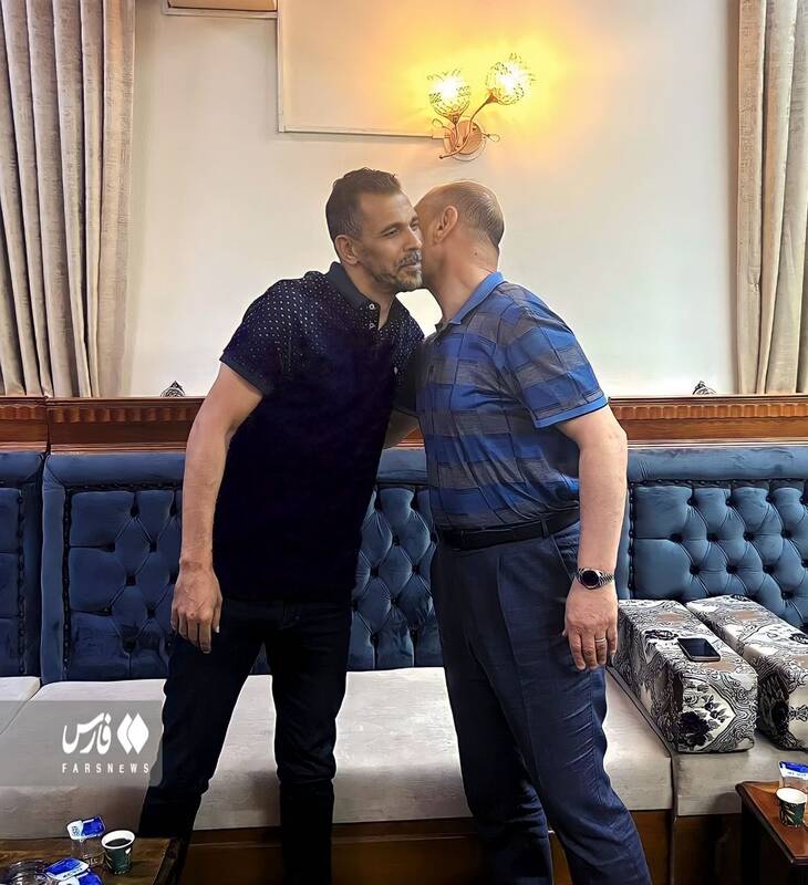 سیلی جنجالی رئیس فدراسیون عراق به اسطوره +عکس