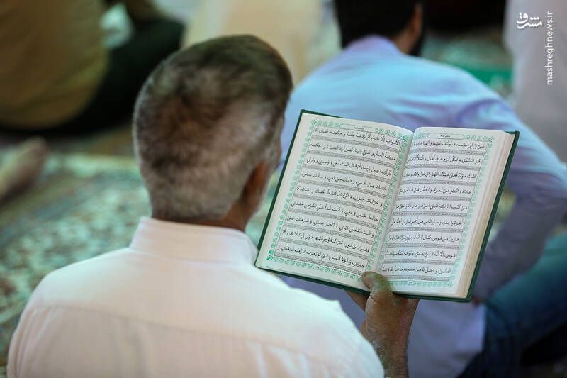 عکس/ قرائت دعای ندبه در صبح عید قربان