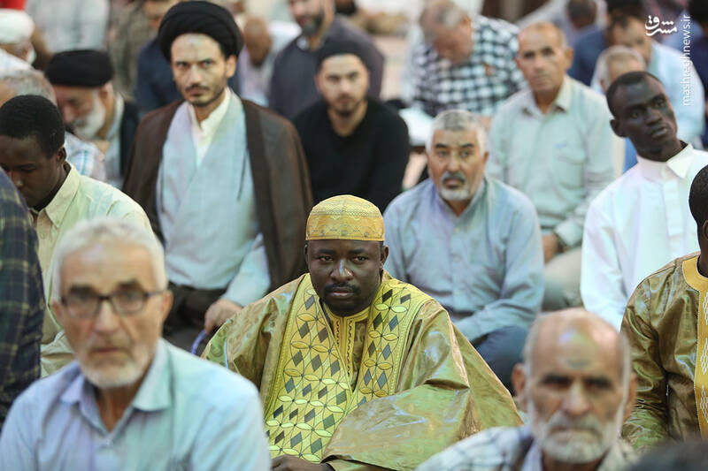 عکس/ قرائت دعای ندبه در صبح عید قربان