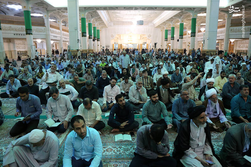 عکس/ قرائت دعای ندبه در صبح عید قربان