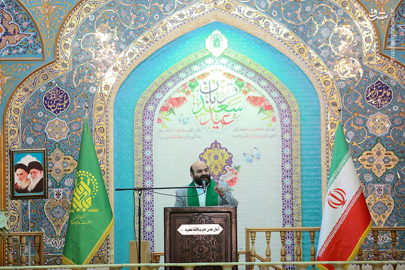 عکس/ قرائت دعای ندبه در صبح عید قربان