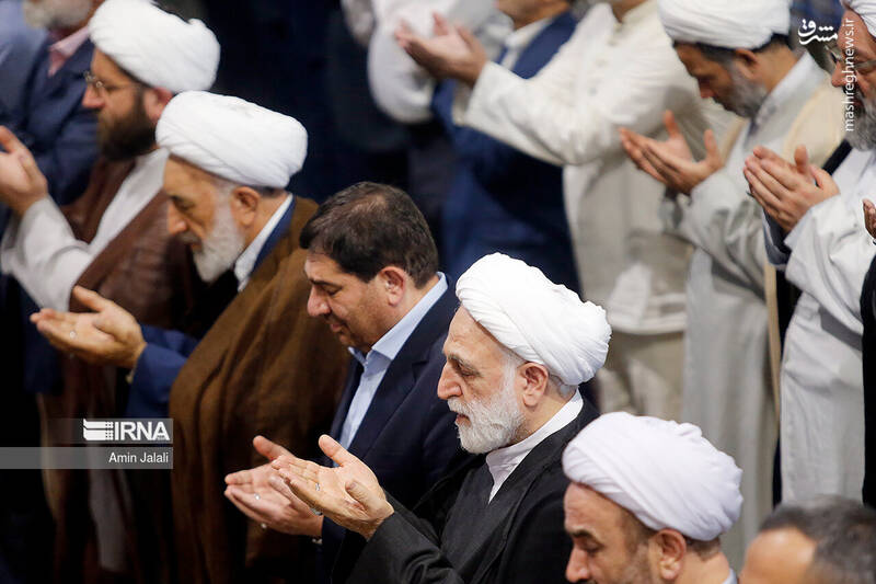 عکس/ حضور اژهای و مخبر در نماز عید قربان