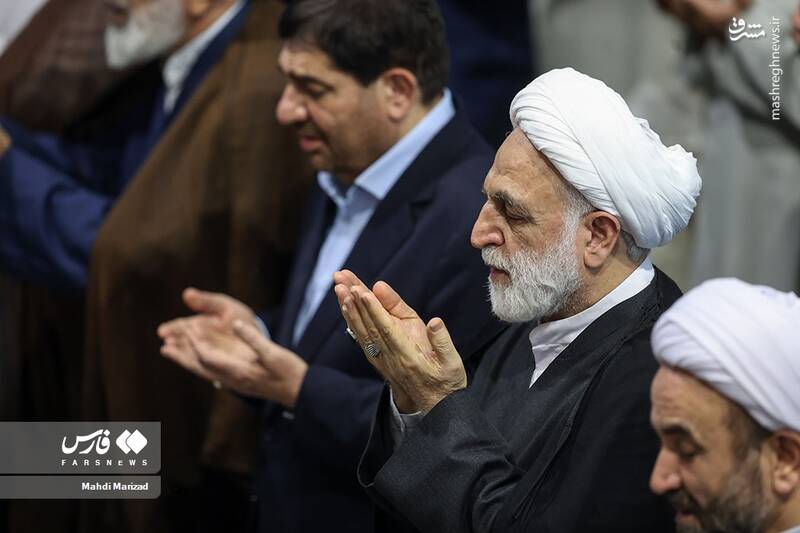 عکس/ حضور اژهای و مخبر در نماز عید قربان