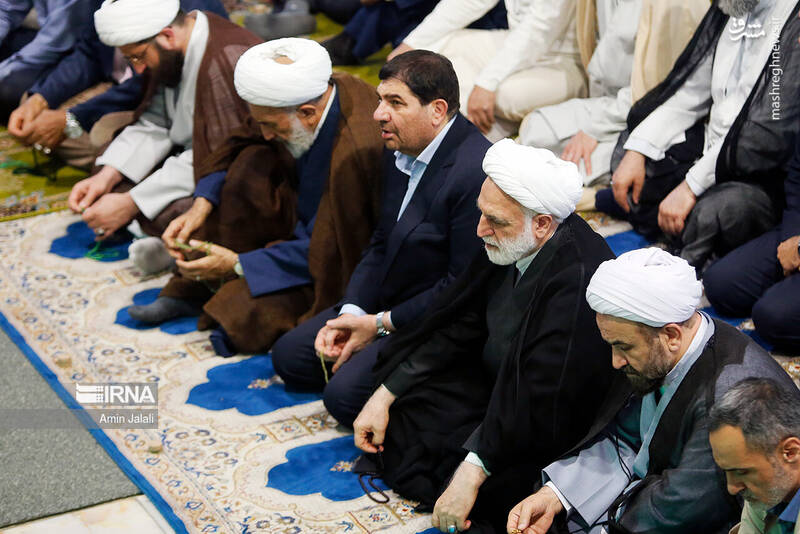 عکس/ حضور اژهای و مخبر در نماز عید قربان