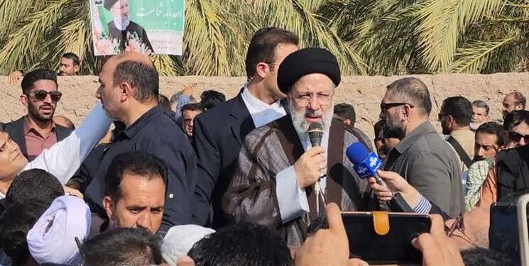 استقبال بینظیر از رئیسی در فرودگاه بم +فیلم و عکس