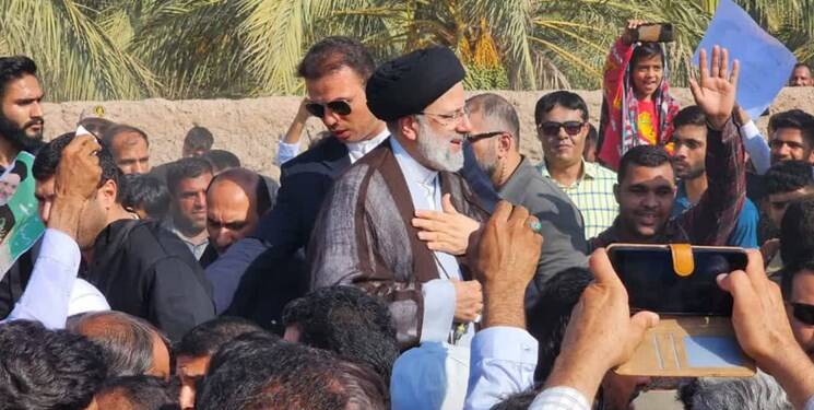 استقبال بینظیر از رئیسی در فرودگاه بم +فیلم و عکس