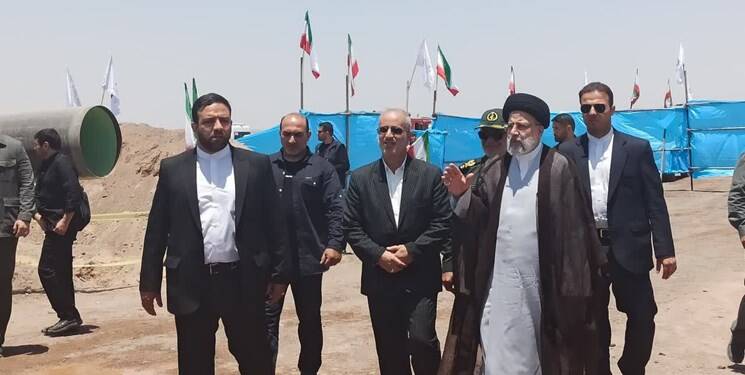 بازدید رئیسجمهور از خط انتقال آب خلیج فارس به رفسنجان