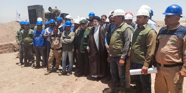 بازدید رئیسجمهور از خط انتقال آب خلیج فارس به رفسنجان