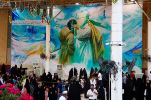 دیوارنگاره‌های ویژه عید غدیر در نجف اشرف