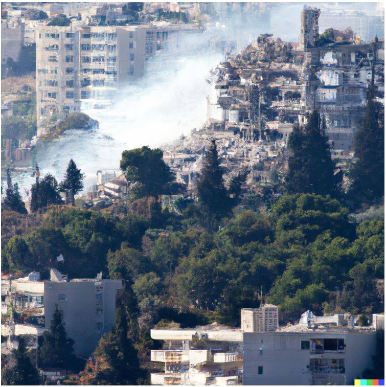 شبیهسازی حمله موشکی ایران به رژیم صهیونیستی با استفاده از هوش مصنوعی +تصاویر