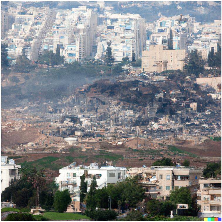 شبیهسازی حمله موشکی ایران به رژیم صهیونیستی با استفاده از هوش مصنوعی +تصاویر