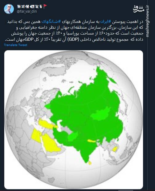 علت اهمیت پیوستن ایران به شانگهای
