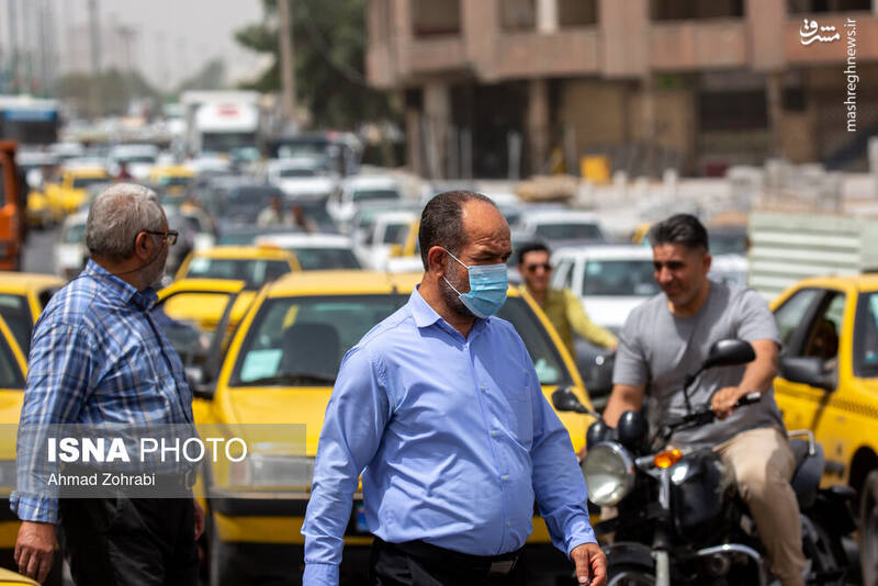 عکس/ آلودگی و خیزش گرد و خاک در قم