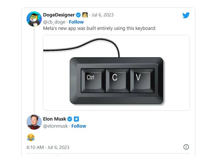 کریخوانیهای زاکربرگ و ایلان ماسک بعد از کپیبرداری متا از توئیتر