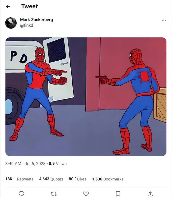 کریخوانیهای زاکربرگ و ایلان ماسک بعد از کپیبرداری متا از توئیتر