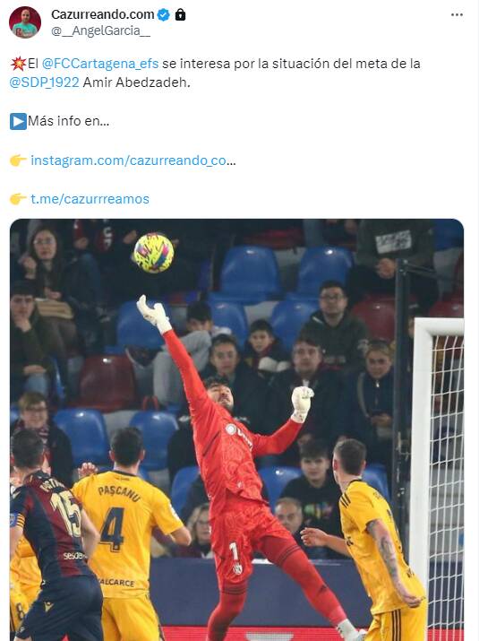 مقصد احتمالی امیرعابدزاده از زبان خبرنگار اسپانیایی