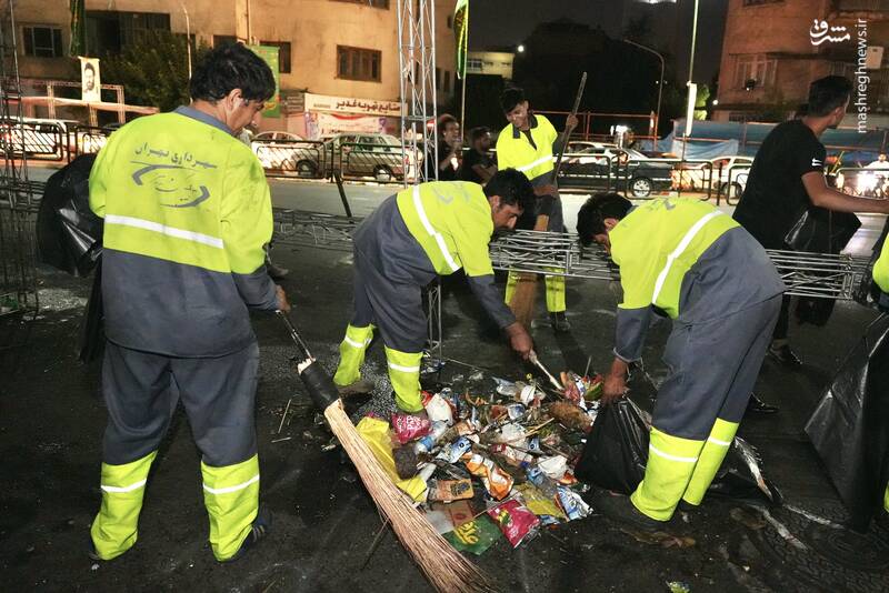 سهم کارگران در مراسم مهمونی ۱۰ کیلومتری عید غدیر+ فیلم