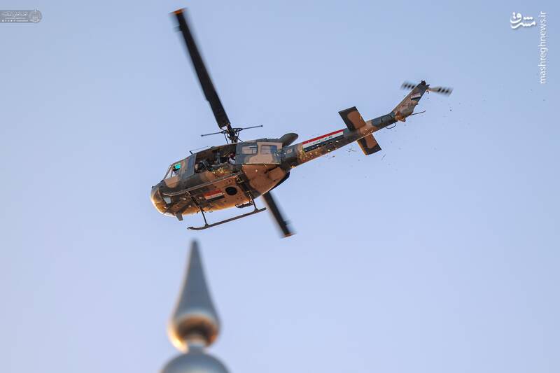 عکس/ گلباران هوایی حرم امیرالمومنین(ع) یک روز بعد از غدیر