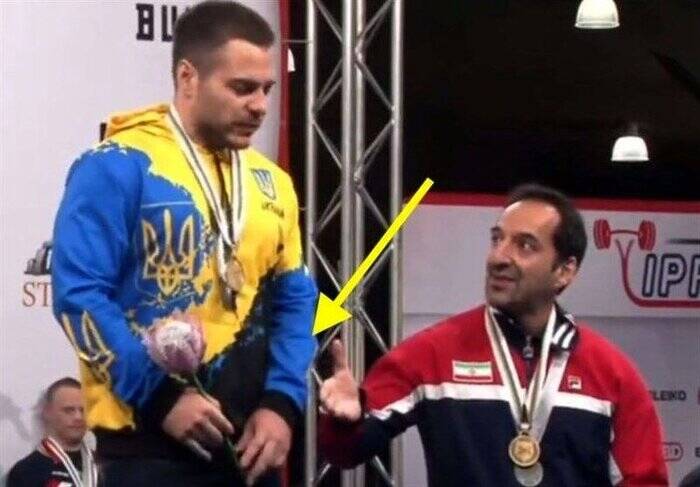 توبیخ قهرمان اوکراینی بخاطر توهین به ورزشکار ایرانی
