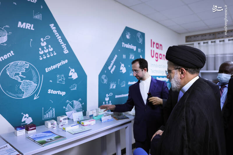 بازدید رئیسی از دفتر نوآوری و فناوری ایران در اوگاندا