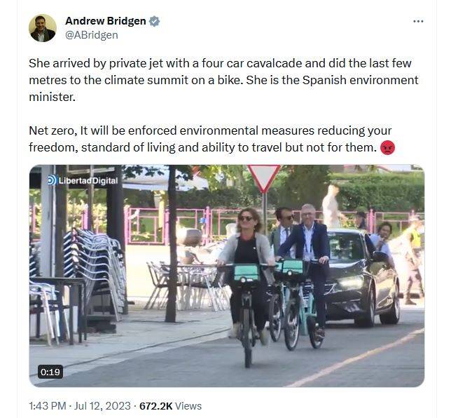 جنجال دوچرخهسواری فریبکارانه وزیر اسپانیایی/ «گرمایش جهانی»: حقیقت علمی یا «نمایش» وحشتافکنی؟+عکس و فیلم