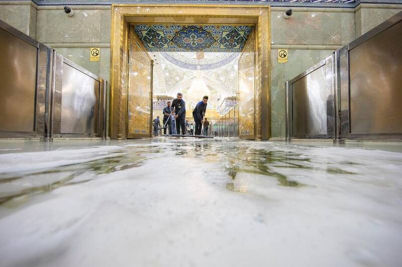 حرم امام حسین (ع) در آستانه محرم شستوشو شد + عکس 2