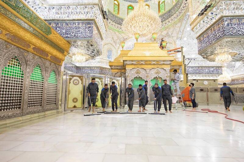 حرم امام حسین (ع) در آستانه محرم شستوشو شد + عکس 5