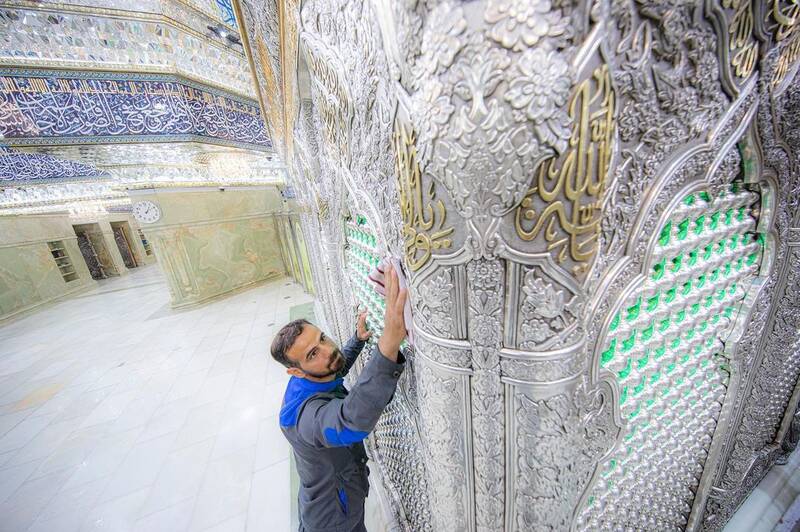 حرم امام حسین (ع) در آستانه محرم شستوشو شد + عکس 10