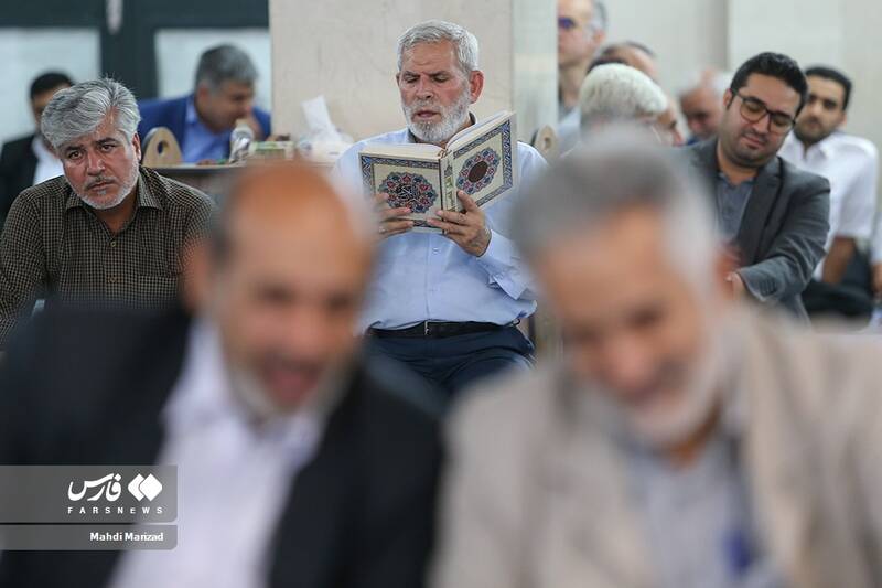 مراسم بزرگداشت مادر فرمانده شجاع و دلاور لشکر بدر دوران دفاع مقدس سرلشکر پاسدار شهید اسماعیل دقایقی در مسجد جامع پیامبر اعظم(ص) شهرک شهیدمحلاتی تهران