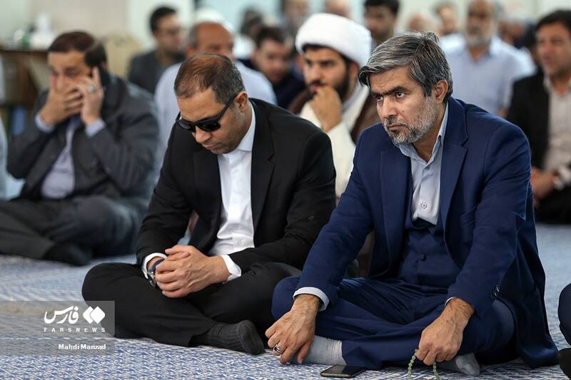 پژمان شیرمردی معاون سازمان انرژی اتمی در مراسم بزرگداشت مادر فرمانده شجاع و دلاور لشکر بدر دوران دفاع مقدس سرلشکر پاسدار شهید اسماعیل دقایقی