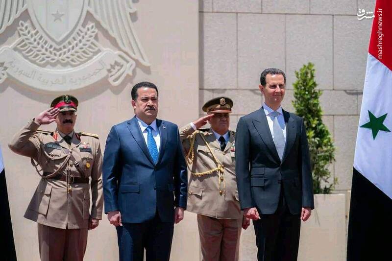 استقبال رسمی بشار اسد از نخستوزیر عراق + عکس