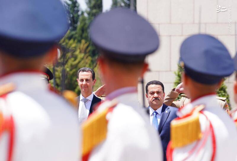 استقبال رسمی بشار اسد از نخستوزیر عراق + عکس
