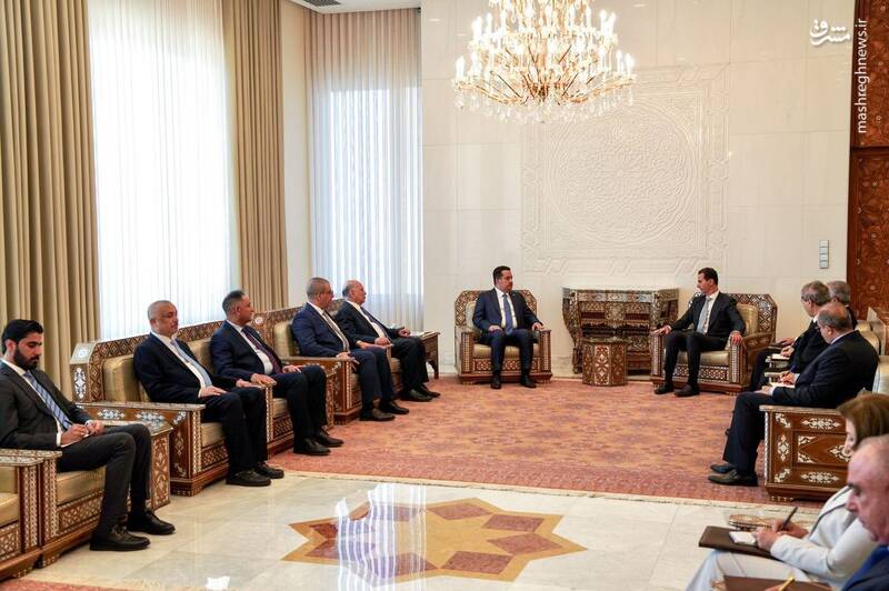 استقبال رسمی بشار اسد از نخستوزیر عراق + عکس