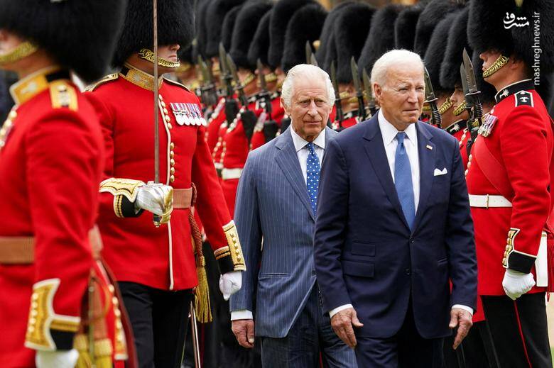 سفر جو بایدن رئیس جمهور آمریکا به انگلیس و استقبال چارلز سوم پادشاه این کشور