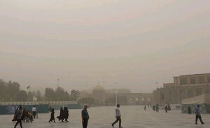 مشهد تعطیل شد | آلودگی شدید هوا در شهر زیارتی
