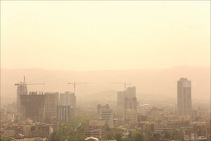 میزان شدت آلودگی هوا در مشهد