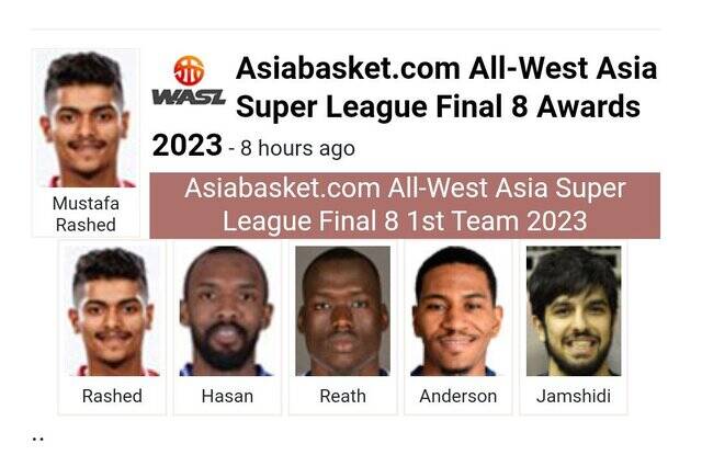 ستاره ایرانی در تیم منتخب بسکتبال غرب آسیا