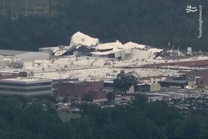 تخریب کارخانه داروسازی آمریکایی فایزر بر اثر طوفان