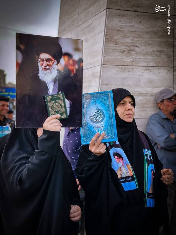 تجمع اهالی بغداد در اعتراض به قرآن‌سوزی +عکس