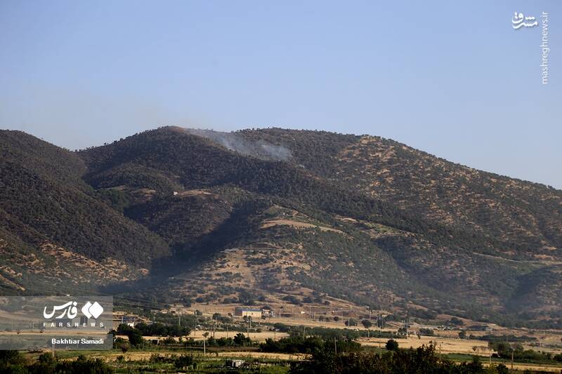 عکس/ آتش به جانِ جنگلهای مریوان