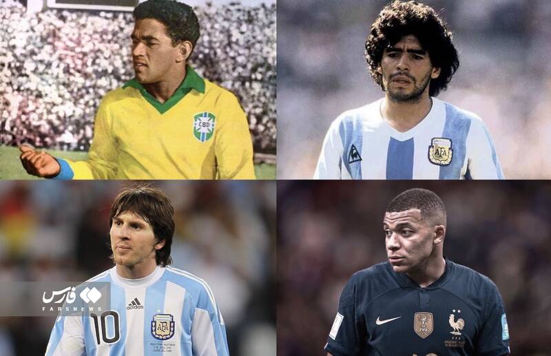 تکنیکی‌ترین فوتبالیست‌های تاریخ جام جهانی +عکس 