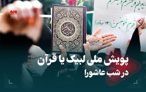 فیلم/پویش ملی لبیک یا قرآن در شب عاشورا پویش ملی لبیک یا قرآن در شب عاشورا