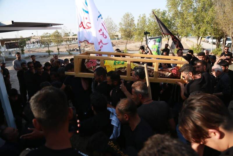 تشییع پیکر بازیکن نفت آبادان با حضور یک پرسپولیسی +عکس