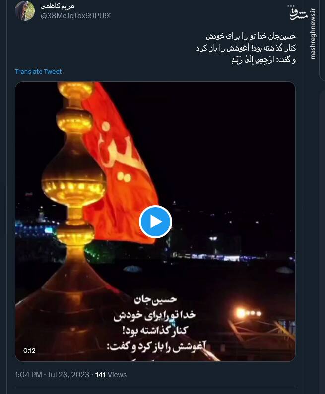 عزاداری مجازی کاربران در ایام تاسوعا و عاشورا